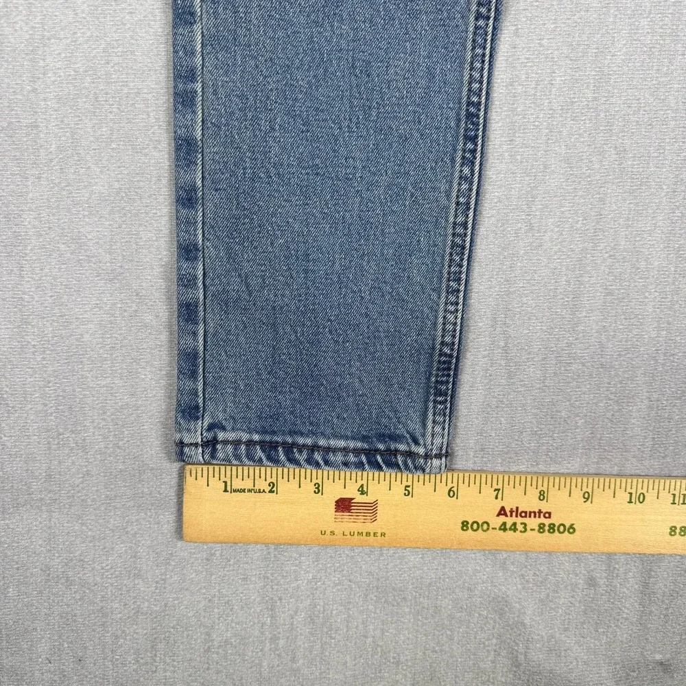 Signature Levi Strauss Slim Mid Rise Denim Jeans Mens 28x30 Blue Cotton Blend